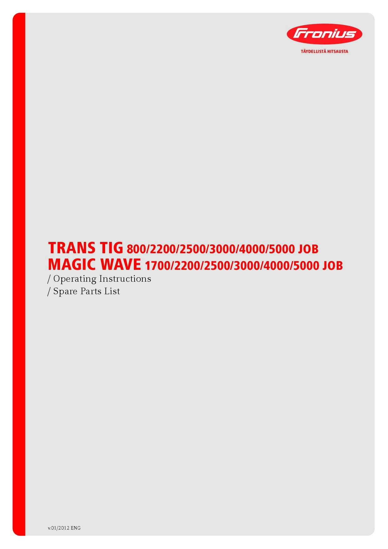 福尼斯 TransTig  MagicWave 产品说明书