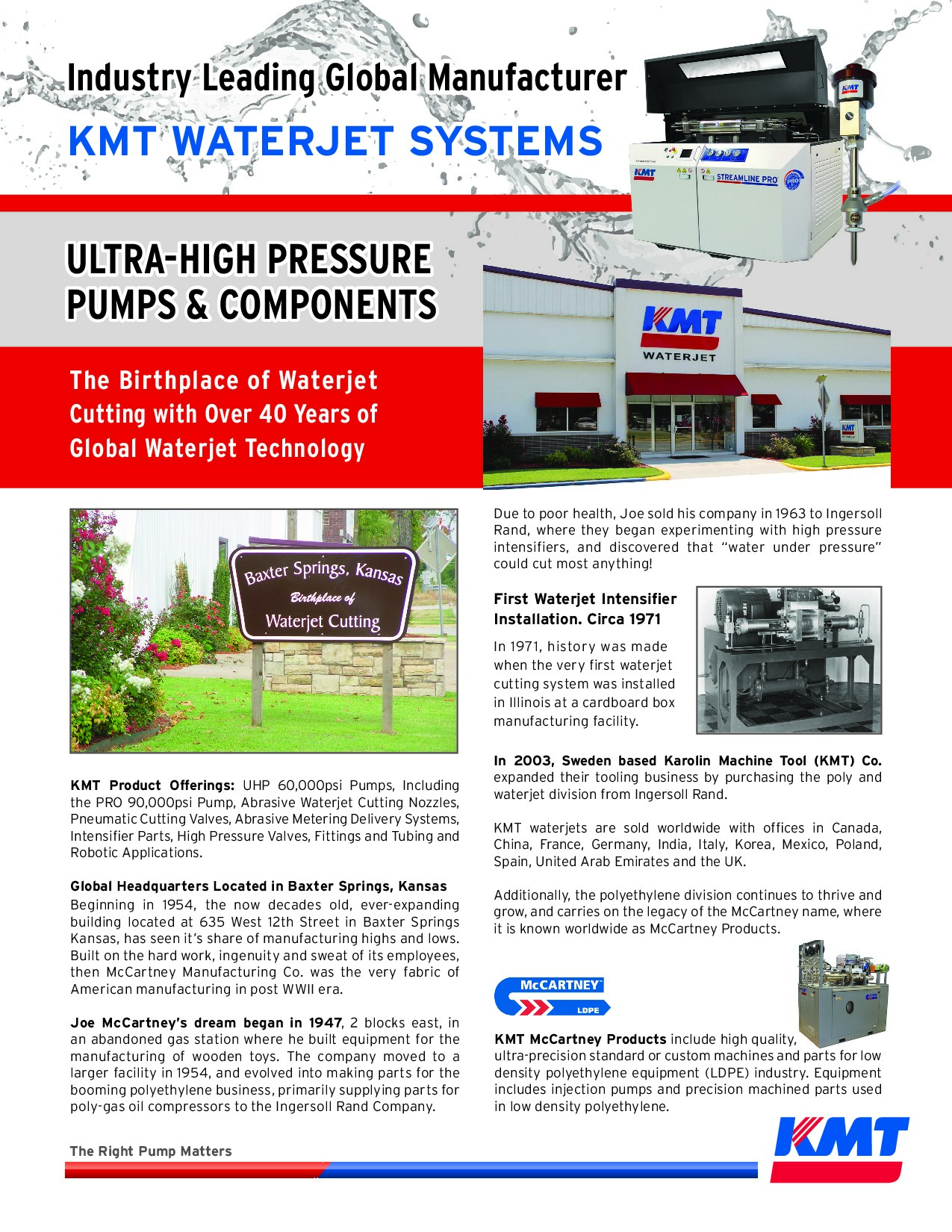 KMT Waterjet Company Information_2016
