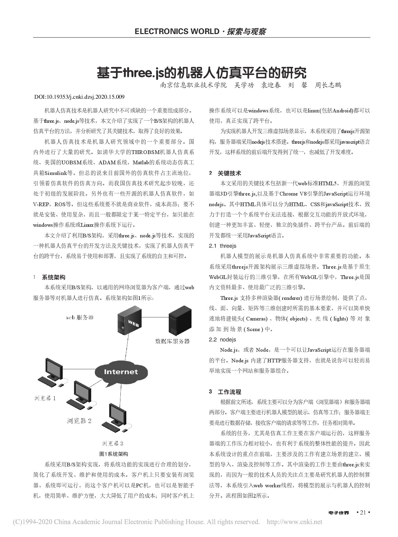 基于three.js的机器人仿真平台的研究